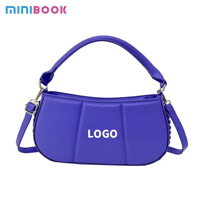 2024 Lady Single Shoulder Bag with Polyester Lining Material and Striped Pattern