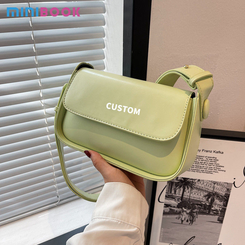 Main Material PU Women's Satchel Brans Handbag Fashion Luxury Shoulder Bag for Dating