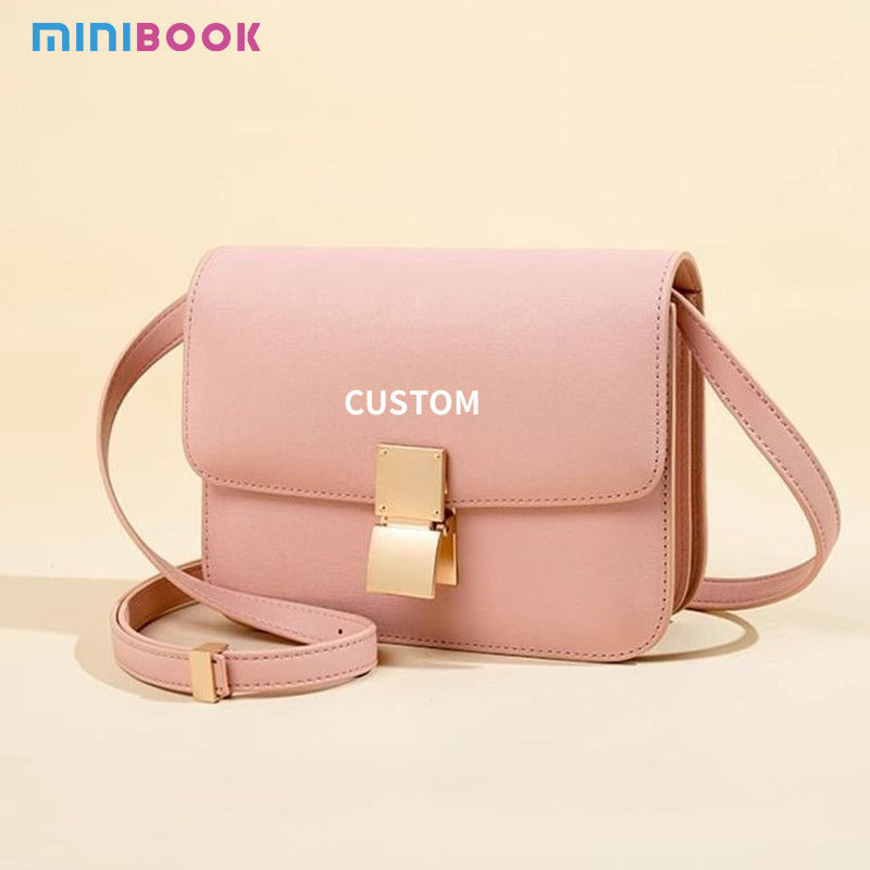 Daily Life Genuine Leather Ladies Tofu Bag Luxury Design Handbag Purse Small Shoulder
