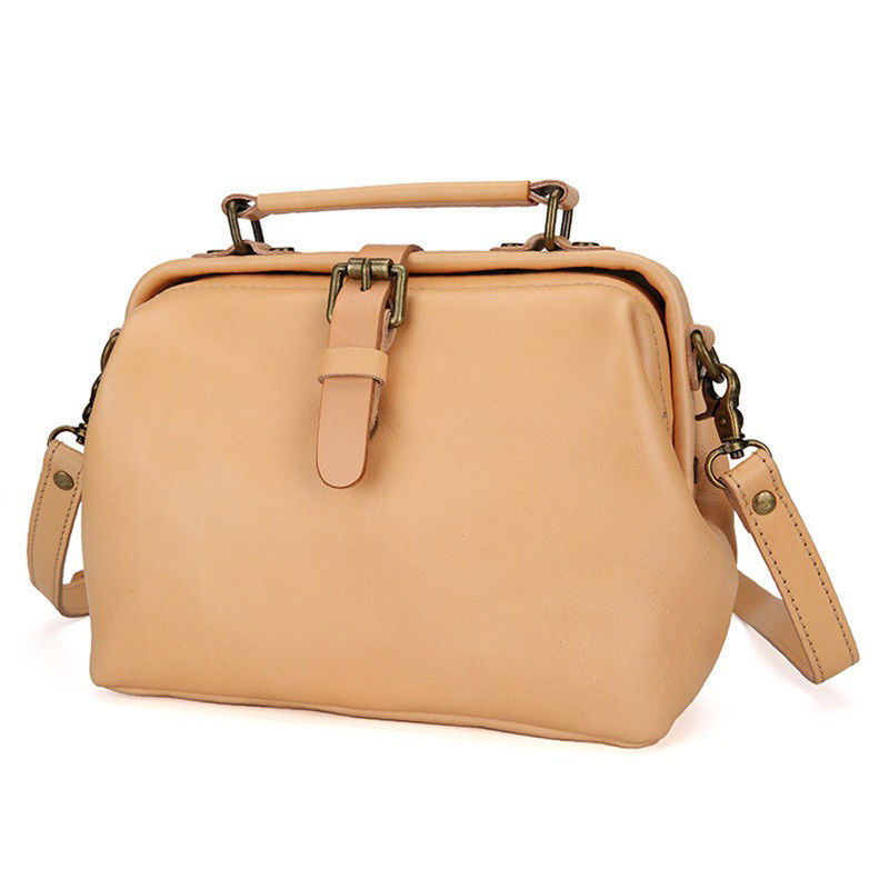 Retro Genuine Leather Top Layer Vegetable Tanned Cowhide Sen Series Ins Crossbody Bag