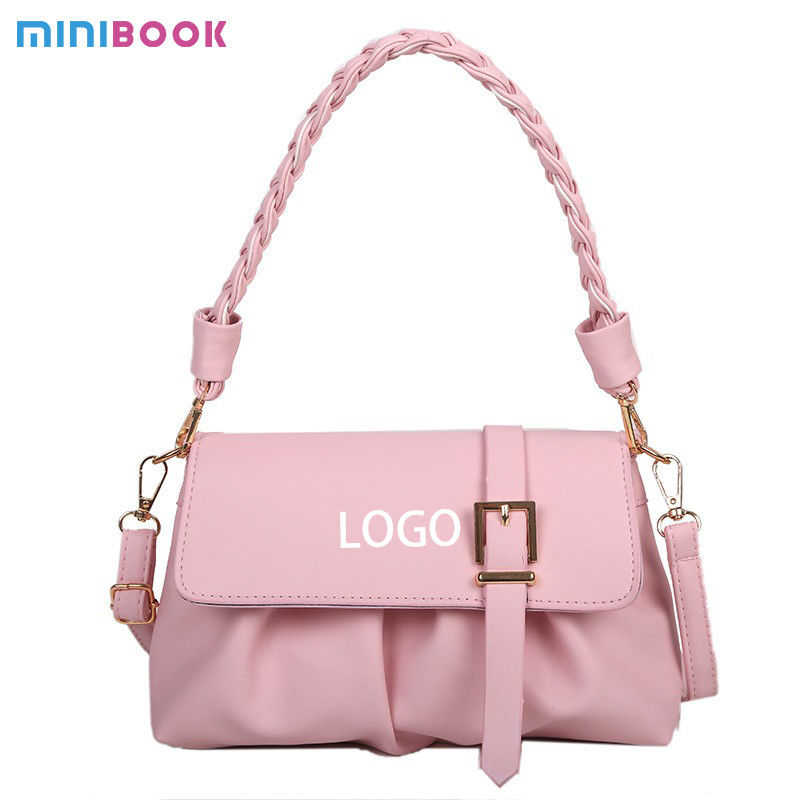 High Qualtiy Style Fold Fashion Weave Crossbody Girls Leather Chains For Women's Bags