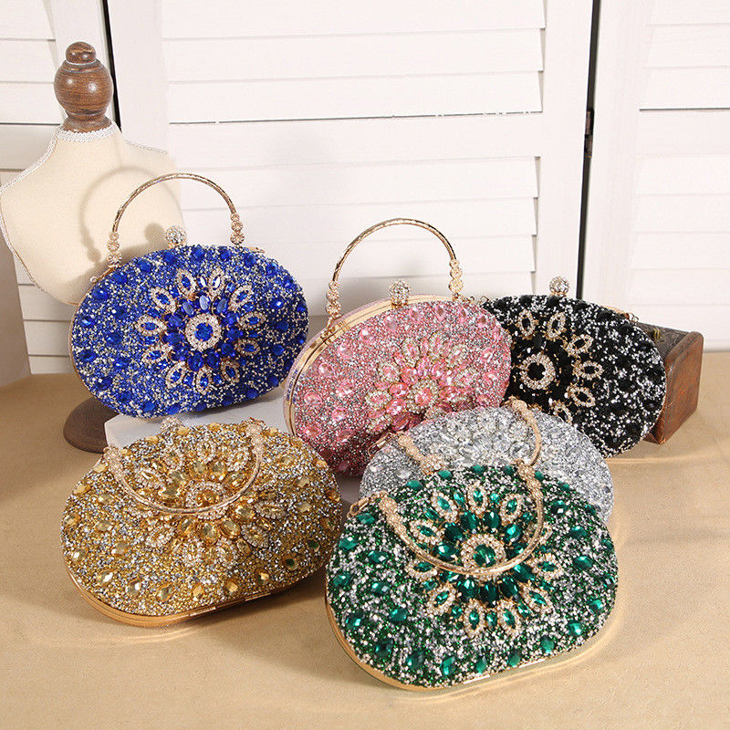 Sunflower Rhinestone Clutch Party Crystal Women's Handbag Bag Evening Bags