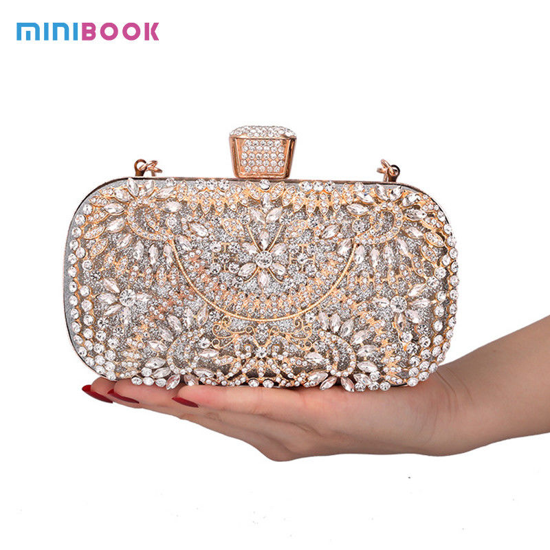 GoldenChic Shiny Party Bridal Evening Daily Clutch Handbag for a Touch of Glamour