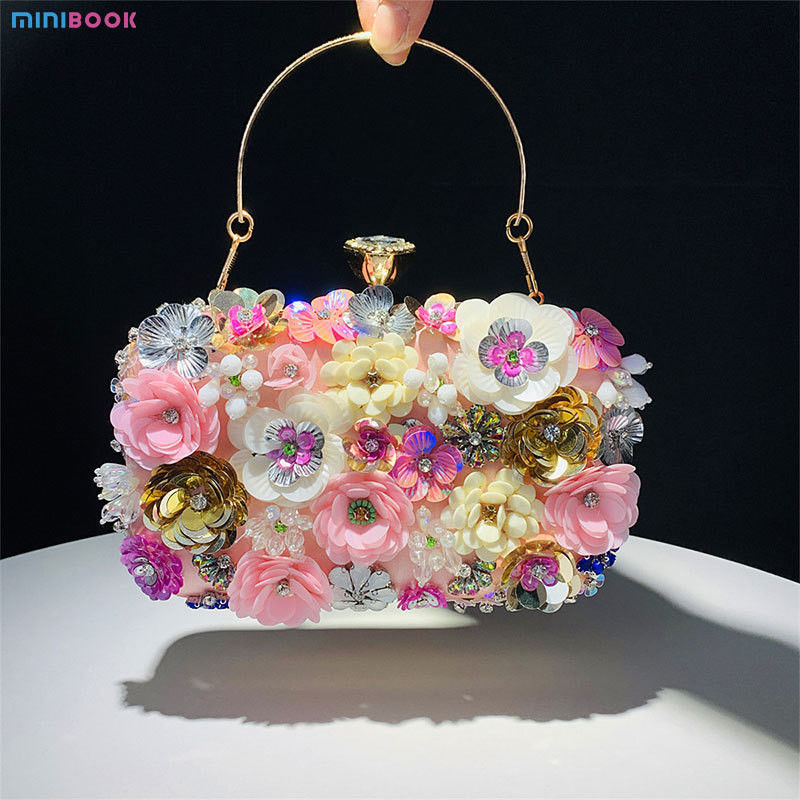Handmade Acrylic Evening Clutch Bag For Women Formal Party Rattan Evening With Silks And Satins Bag Bucket Evening Bag