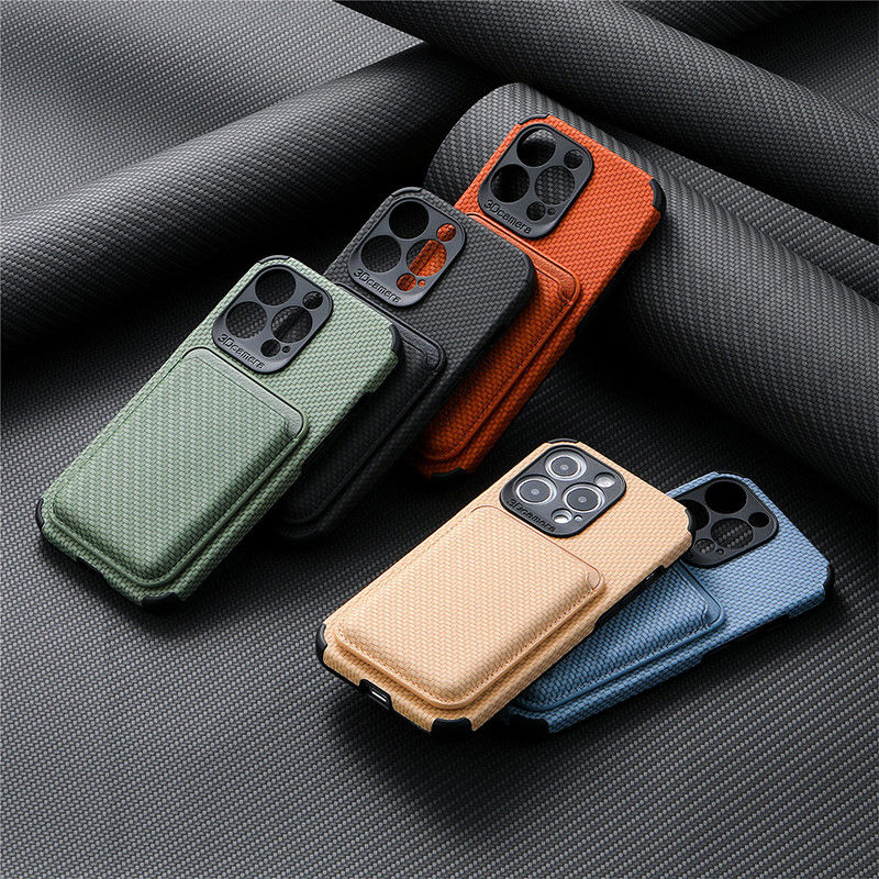 Luxury Business Wallet Case for iPhone 15 2 in 1 Detachable Card Holder PU Leather Cover