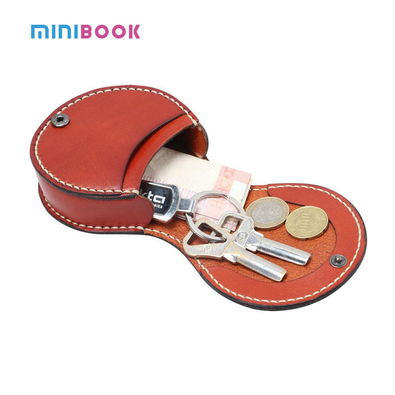 Female Mini Wallets and Purses with Keyring OEM/ODM Custom Genuine Leather Coin Purse