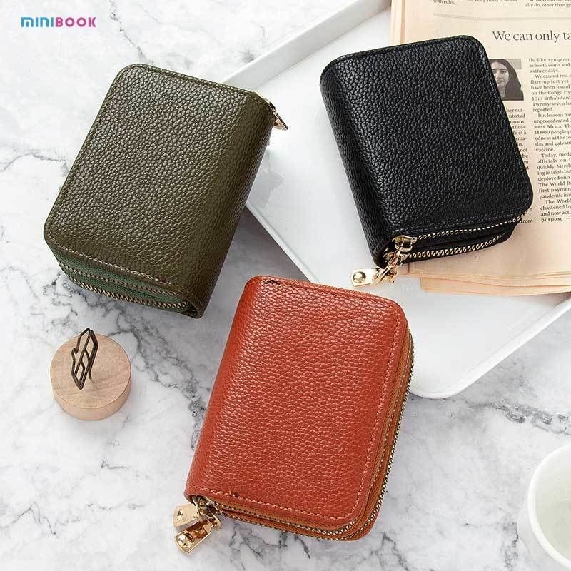 Customized Logo Mini RFID Blocking Zipper Coin Pocket Purse for Girls