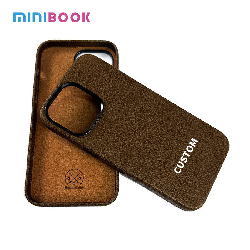 Top- Genuine Crazy Horse Leather Case for Apple iPhone 13/14/15 Compatible For Iphone