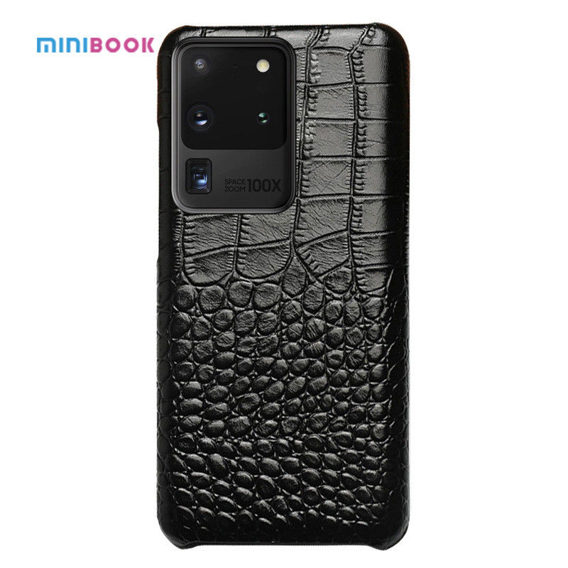 0.04kg OEM/ODM Crocodile Skin Pattern Real Leather Phone Case For Iphone 12 Pro Max