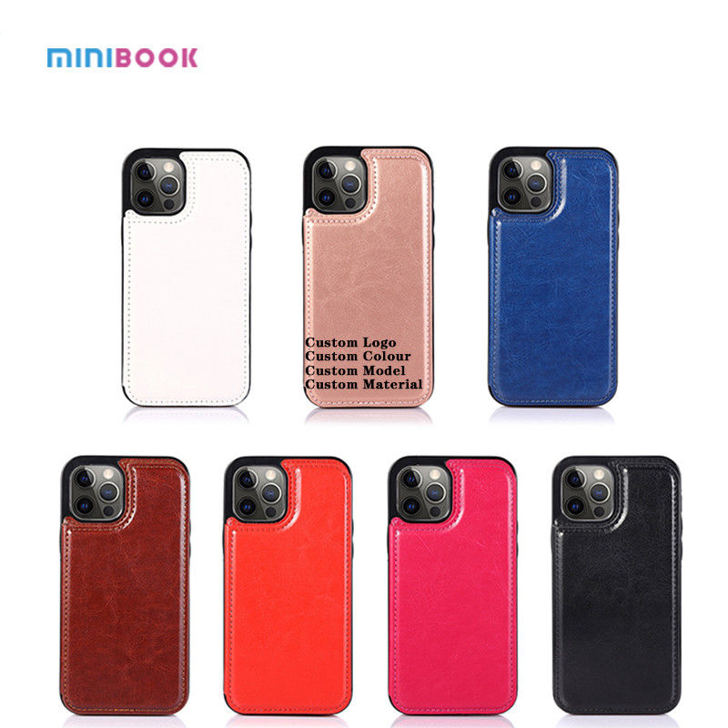 0.05kg Minibook Protective Mobile Phone Case for Iphone 13 12 PU Leather