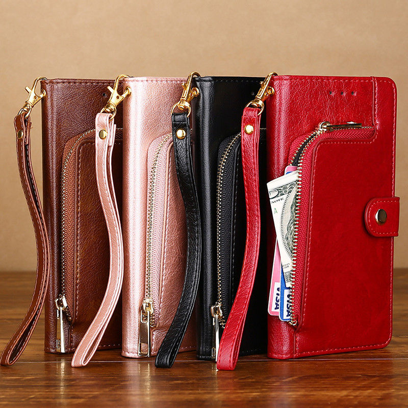 Multifunction Leather Shockproof Anti-fall Wallet Case for Aquos Sense 6S 7 Plus SHG05 R5G