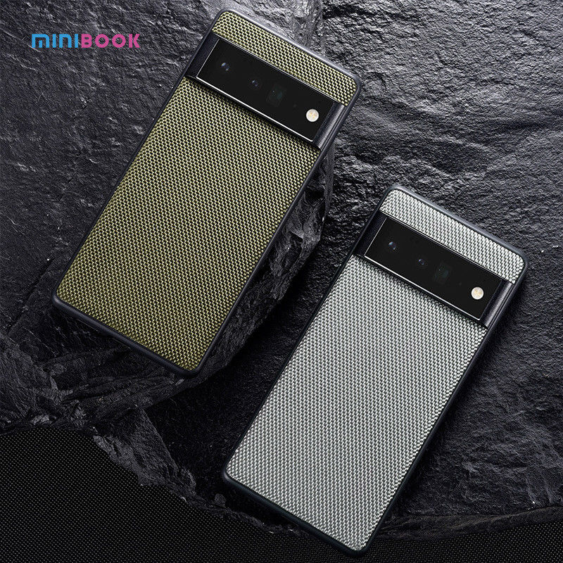 Fabric Hybrid TPU PC Leather Back Cover for Google Pixel 6 Pro and Pixel 6 Phone Case