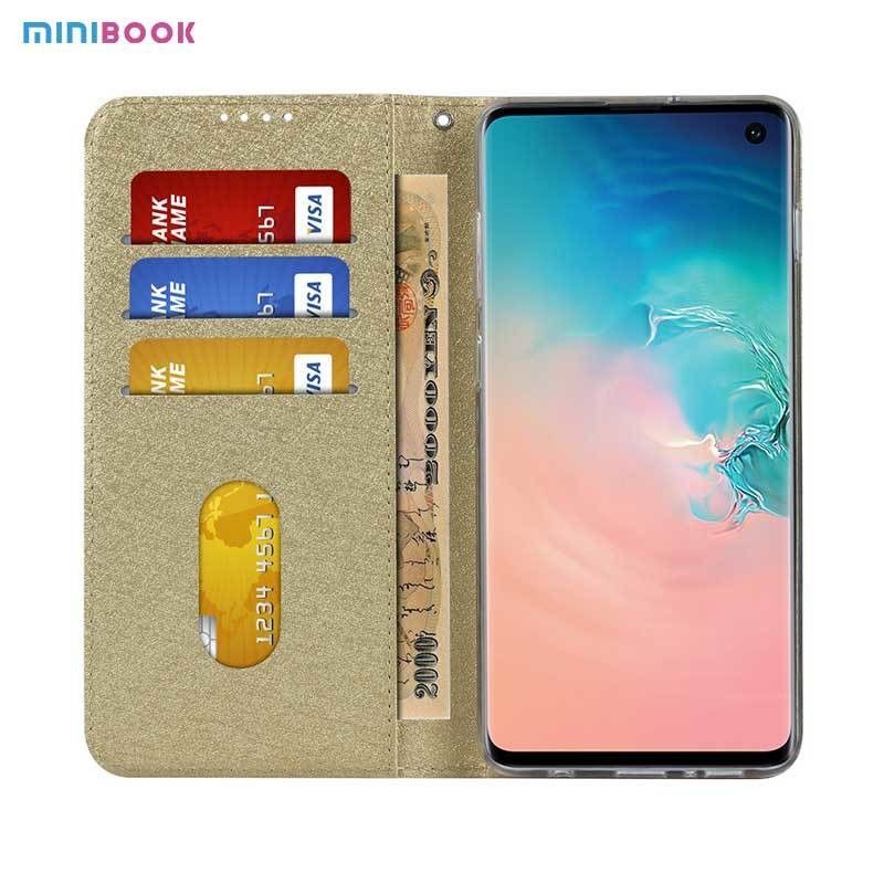 Minibook PU Leather Phone Case For Samsung Galaxy S9 Plus S8plus Low MOQ Lanyard Strap