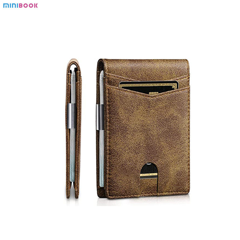 Custom Logo RFID Blocking Wallet in PU Leather for Daily Life and Credit Card Holder