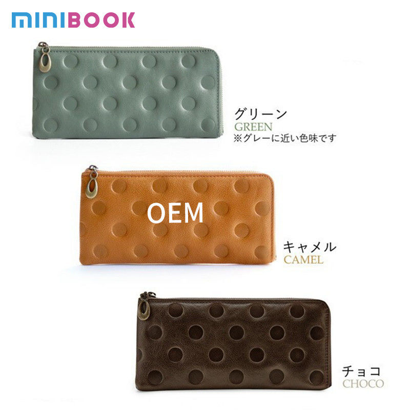 Daily Life Custom Real Leather Coin Pouch Women Purse with Durable Zipper OEM/ODM