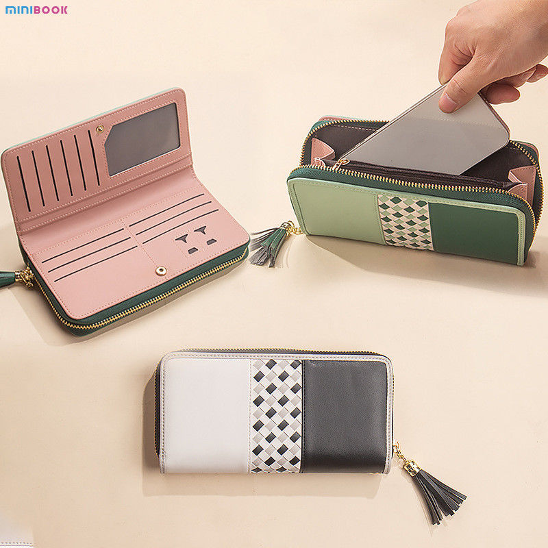 Anti-Theft RFID Ladies Wristlet Wallet with Large Capacity and Multi Card Holder