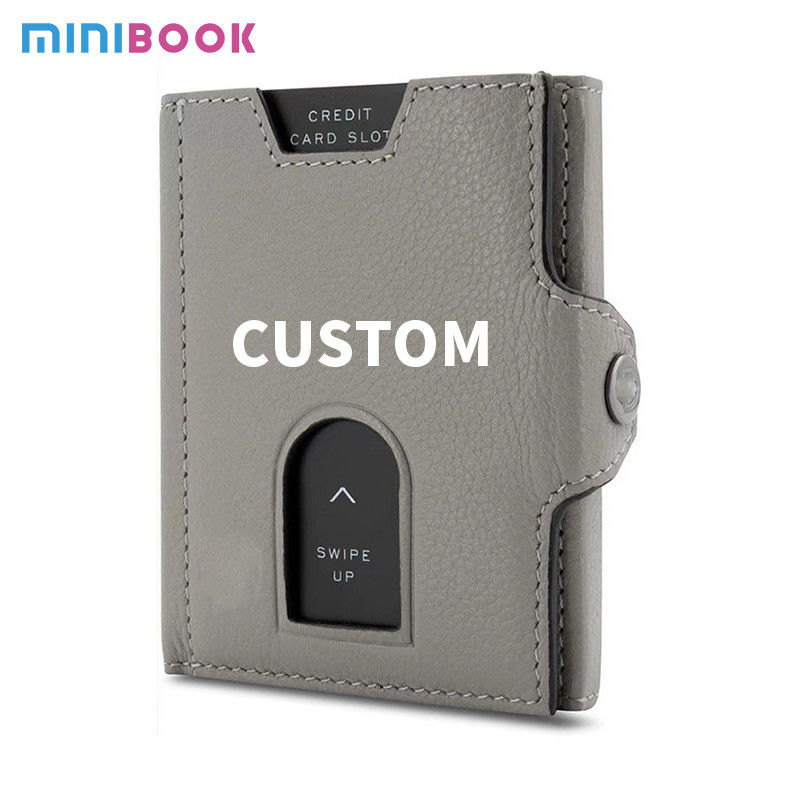Custom Card Holder Wallet for Men Slim and Practical Nylon Lining Coin Purse Included