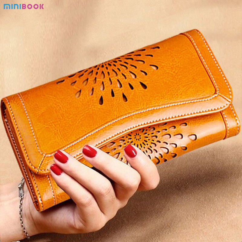 2023 Wallet for Women Name Engrave Leather Zipper Closure Card Holder Classic Design
