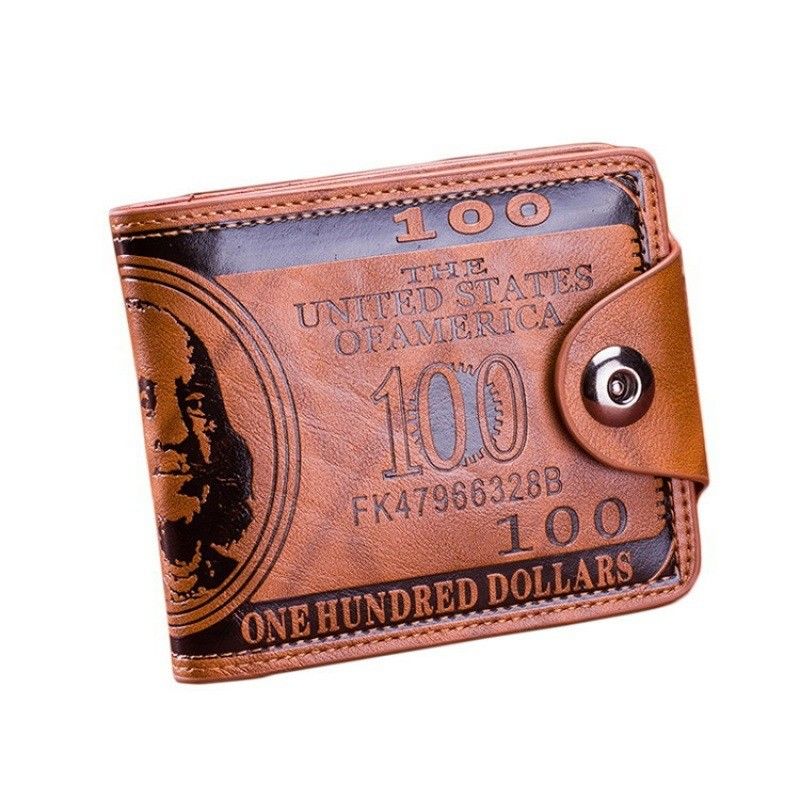 2022 Design US 100 Dollar Thin Wallet Men's Fashion Waterproof Unisex Nylon Letter Decoration