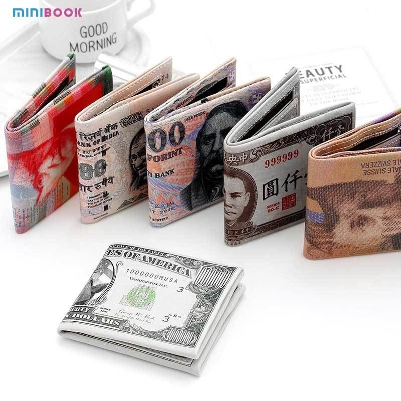 Availiable National Print Wallets For Fashionable Short Men Euro Canada And Zipper