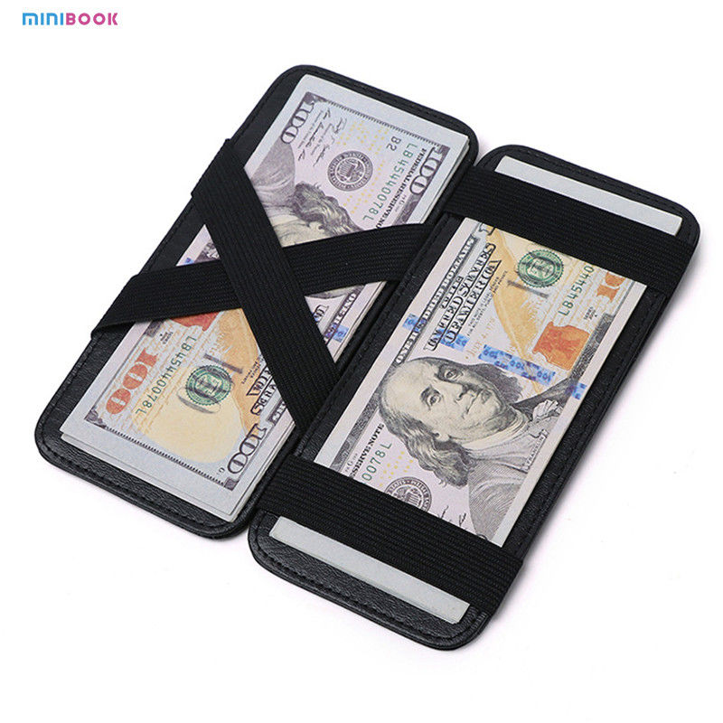 Unisex Minibook Luxury Golf Wallet with Card Holder and Money Clip in Vintage Style