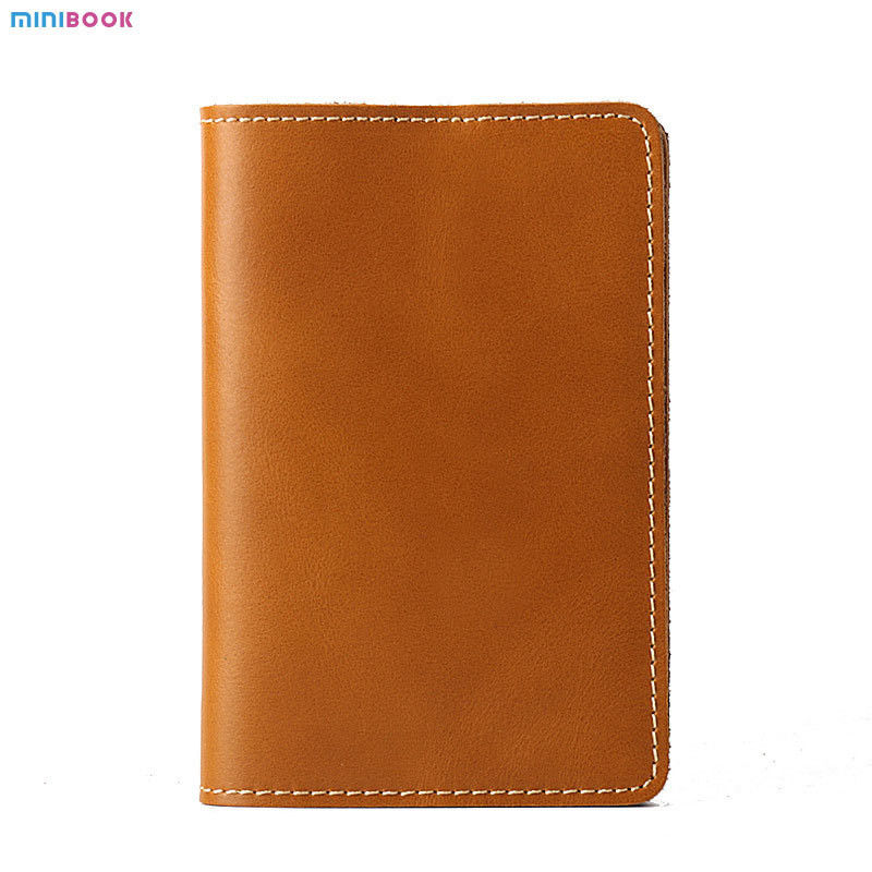 Custom Genuine Leather Passport Wallets Holder For Men Women Vintage Style 4 Card Slot